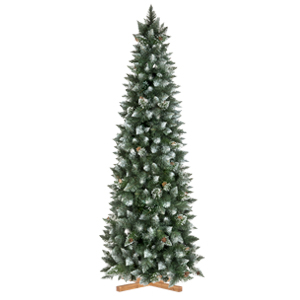 Artificial Christmas Tree Natural White Frosted Pine Slim