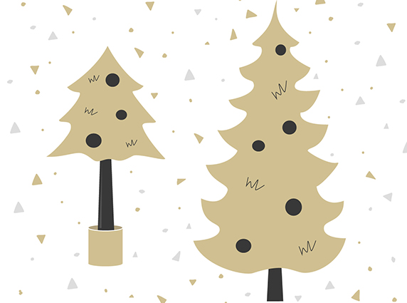 Which Christmas trees fit into the small interior?